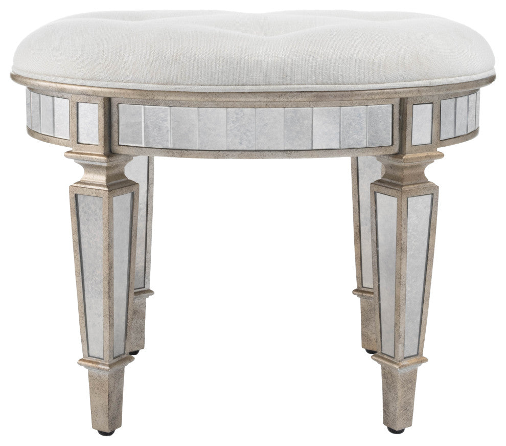 Garbo Mirrored Vanity Stool