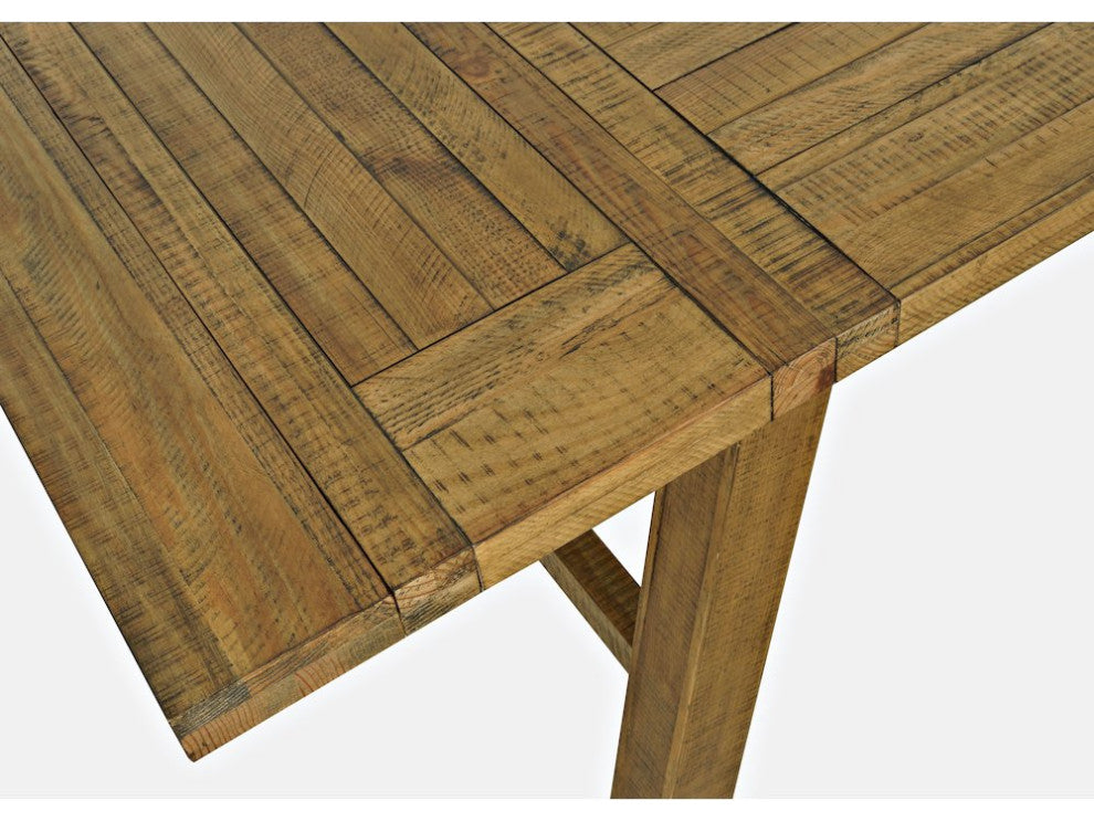 Telluride Seven Piece Rustic Farmhouse Solid Wood 127 Extendable Dining Set