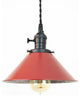 Olde-Town 8" Wide, Red Shade Pendant Light