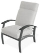 Belle Isle Cushion Outdoor Armchair, Grasscloth Cloud/Graphite