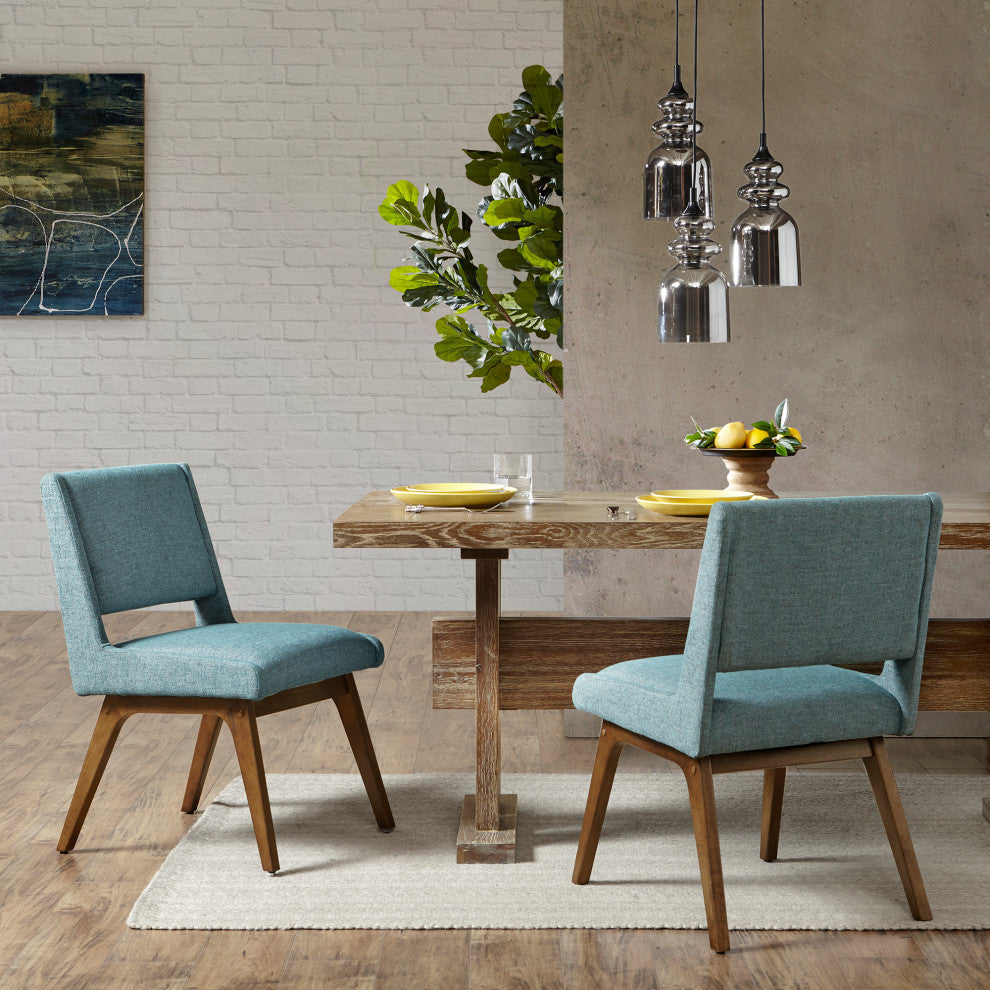 INK+IVY Modern Kitchen Dining Room Chair Set of 2, Blue