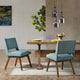 INK+IVY Modern Kitchen Dining Room Chair Set of 2, Blue