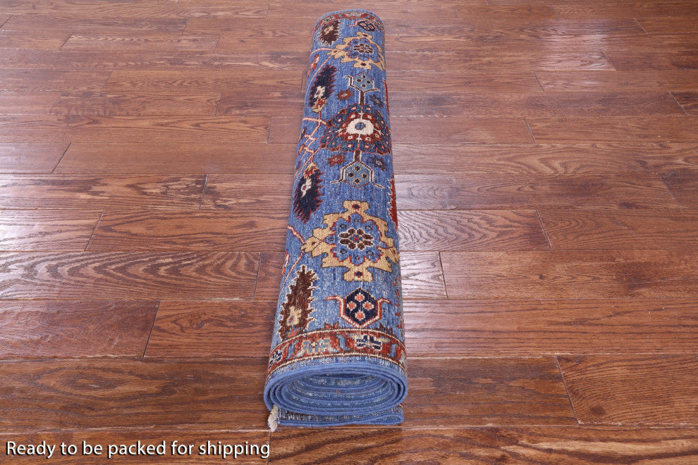 3' 10" X 11' 10" Persian Fine Serapi Handmade Runner Rug - Q12902