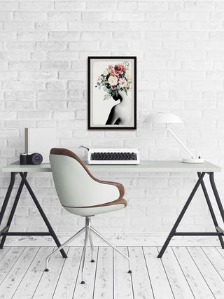 "Blooming Back" Framed Painting Print, 12"x18"
