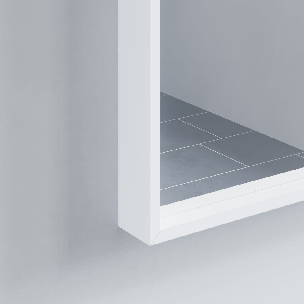 Mattox Mirror, 42x28, White