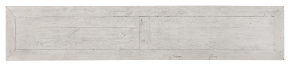 Quincy Reclaimed Pine Bench by Kosas Home, Nordic Ivory, 18hx66wx16d