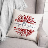Gather Together Leaves Autumn 4 18"x18" Spun Poly Pillow