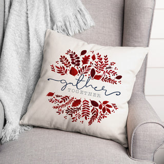 Gather Together Leaves Autumn 4 18"x18" Spun Poly Pillow