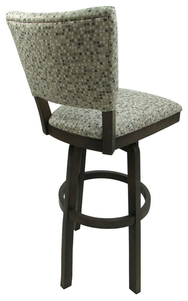 Extra Tall Spectator Swivel Wood Bar Stool 34", Milan, Spring Mix
