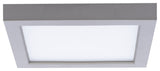 Square LED Energy Star Flush Mount, Nickel