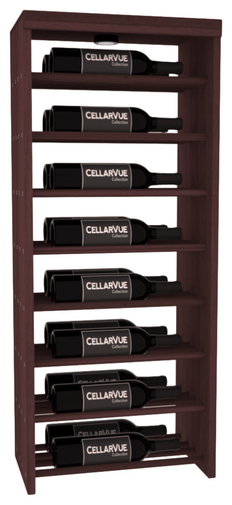 CellarVue Redwood Horizontal Wine Rack Double, , Wal