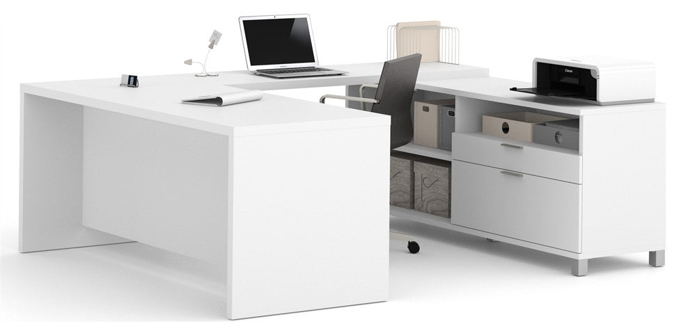 Pro-Linea U-Desk in White