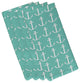 Anchors Away Coastal Print Napkin, Bewitching, Set of 4