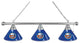 Holland New York Islanders 3-Shade Billiard Light - Chrome Fixture
