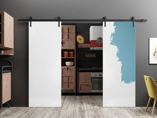 Slab Barn Door Panel 28 x 80 | Planum 0010 Primed