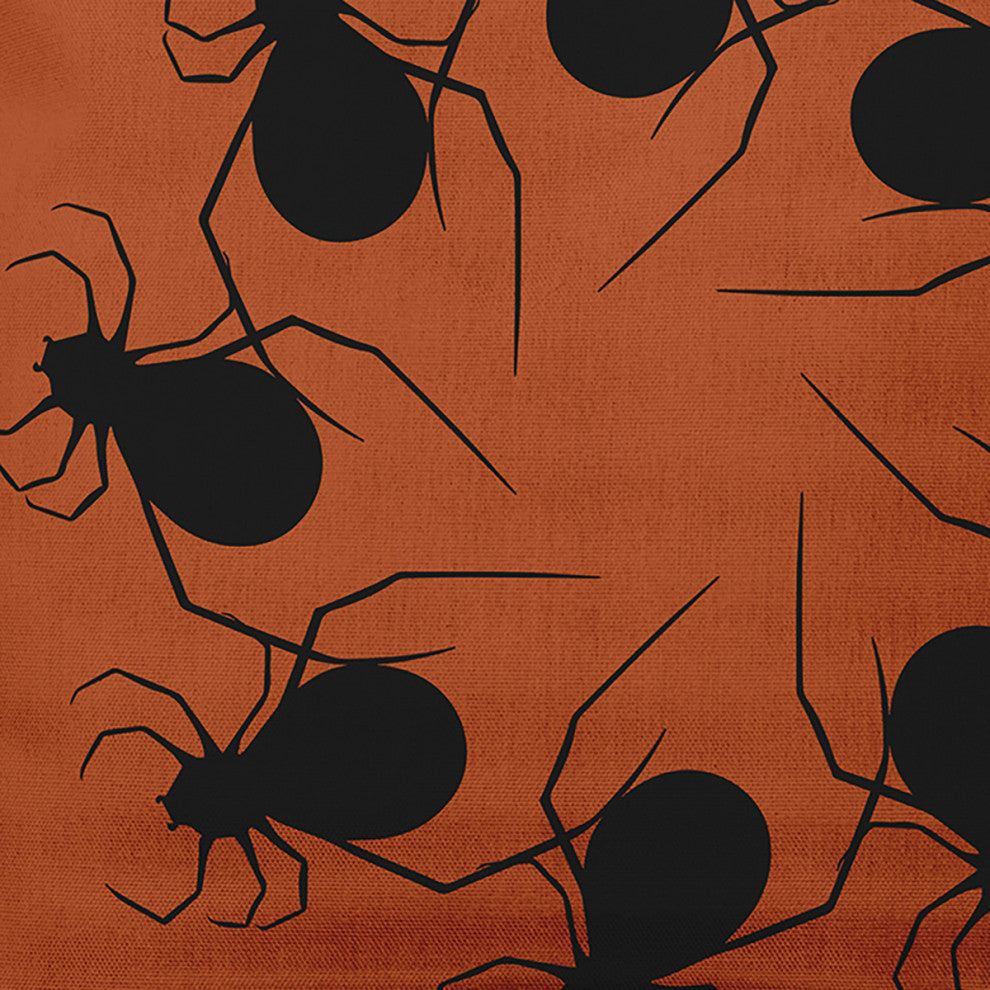 20"x20" Spider Wreath Decorative Throw Pillow, Sienna