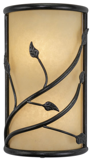 Vaxcel Vine Wall Sconce Oil Shale w/ Amber Flake Glass