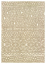 Oriental Weavers Sphinx Carson 9665B Geometric Rug, Sand/Ivory, 3'10"x5'5"