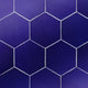 Viva Hex Antic Verde Ceramic Wall Tile, Blue