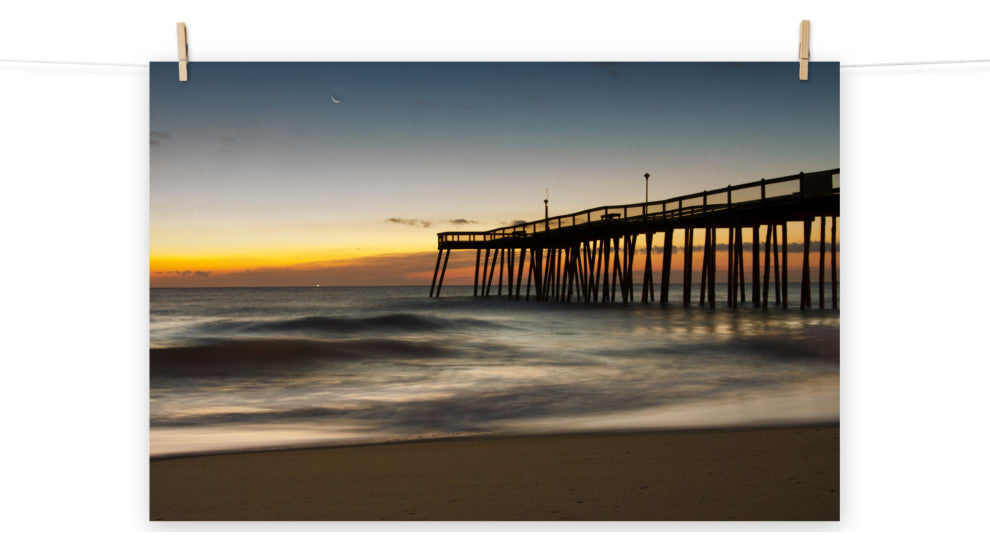 Motion of the Ocean Landscape Photo, Beach Unframed Wall Art Print, 24" X 36"