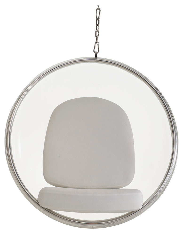 Modern Contemporary Living Room Lounge Chair White