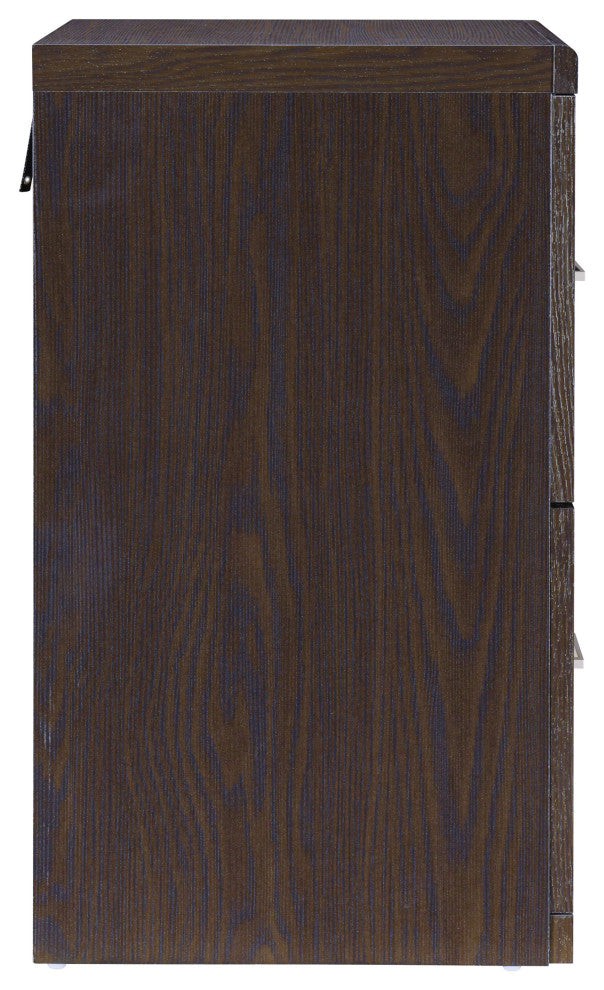 Alpine 2-Drawer Vertical File With Lockdowel Fastening System, Espresso Finish