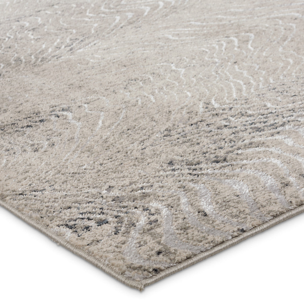 Jaipur Living Dune Animal Pattern Gray/ Taupe Runner Rug 3'3"X12'