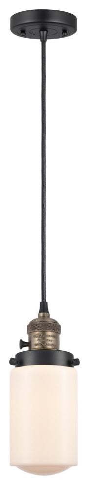 INNOVATIONS 201CSW-BAB-G311 1-Light Mini Pendant Black Antique Brass