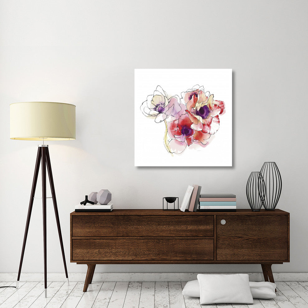 "Mistral Trio I White Square" Digital Paper Print by Shirley Novak, 38"x38"