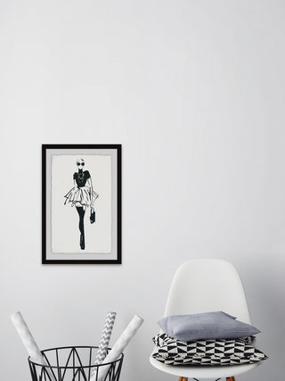 "Straight Ahead" Framed Painting Print, 24"x36"