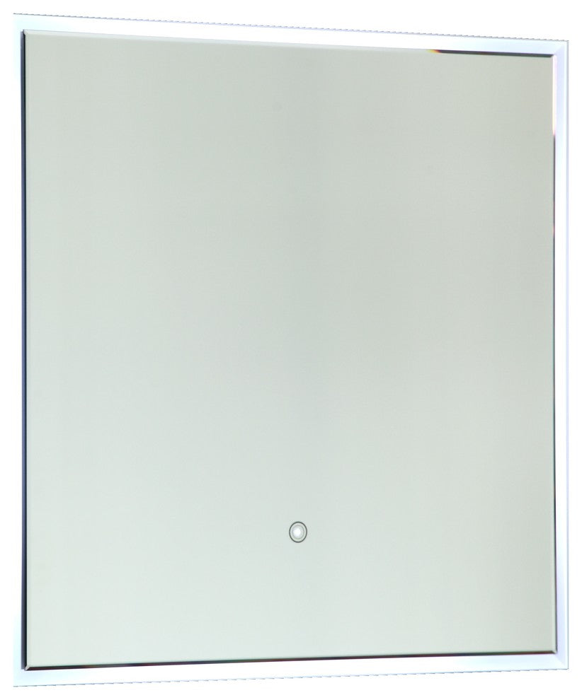 Vanity Art LED Lighted Vanity Square Bathroom Mirror With Touch Sensor
