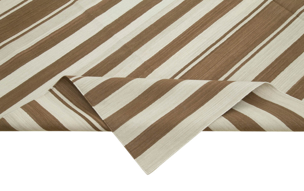 Rug N Carpet - Handmade Wool 7' 10'' x 10' 1'' Flatweave Dhurrie Kilim Rug