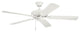 Kichler 404 Basics 5-Blade 52" Indoor Ceiling Fan, Satin Natural White