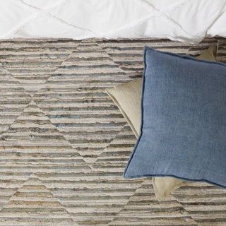 Jaipur Living Blanche Solid Blue Polyester Pillow 20"