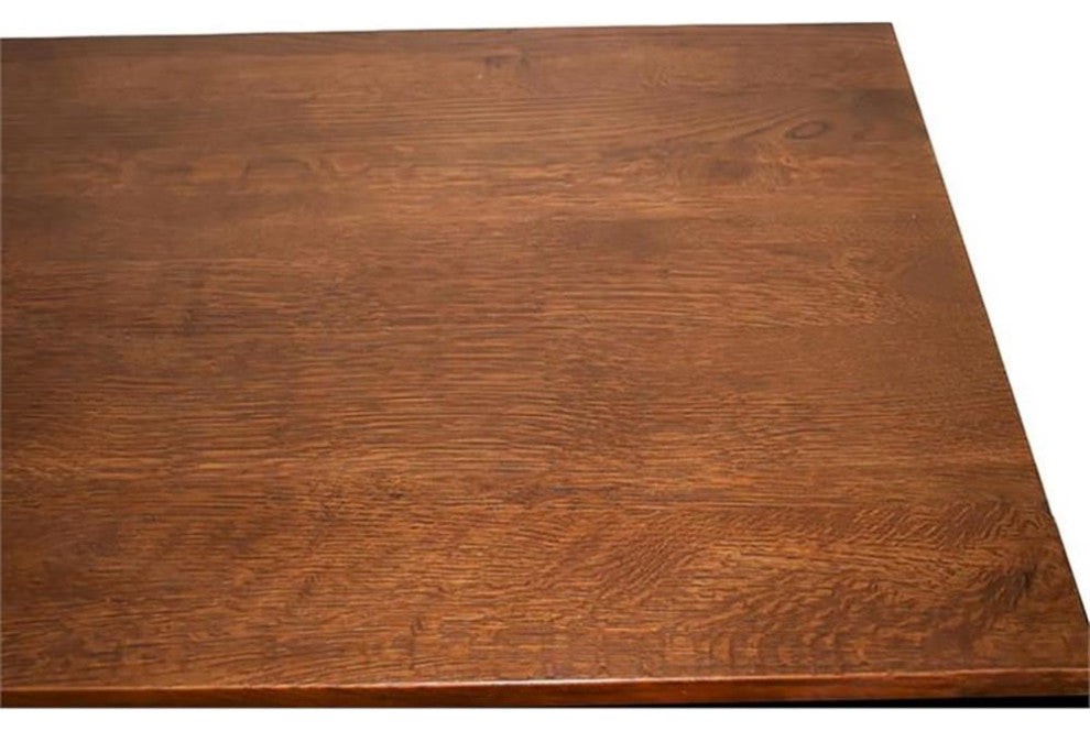 Crafters and Weavers Arts and Crafts Wood Console Cabinet in Cherry