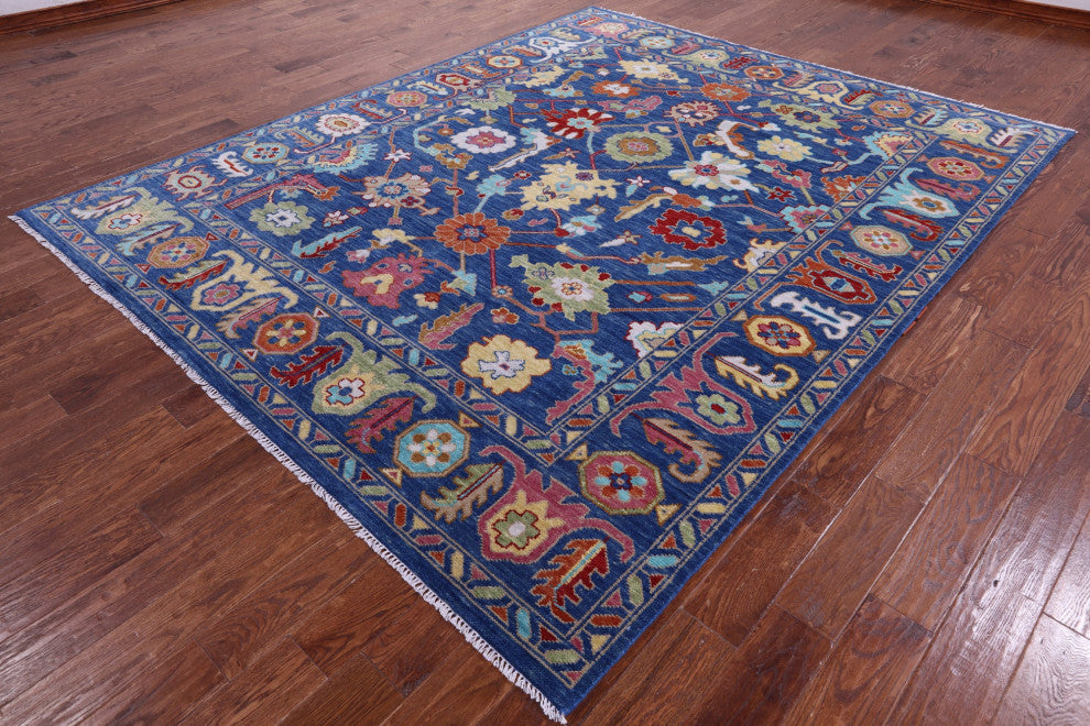 Handmade Turkish Oushak Wool Rug 8' 1" X 10' 0" - Q15846