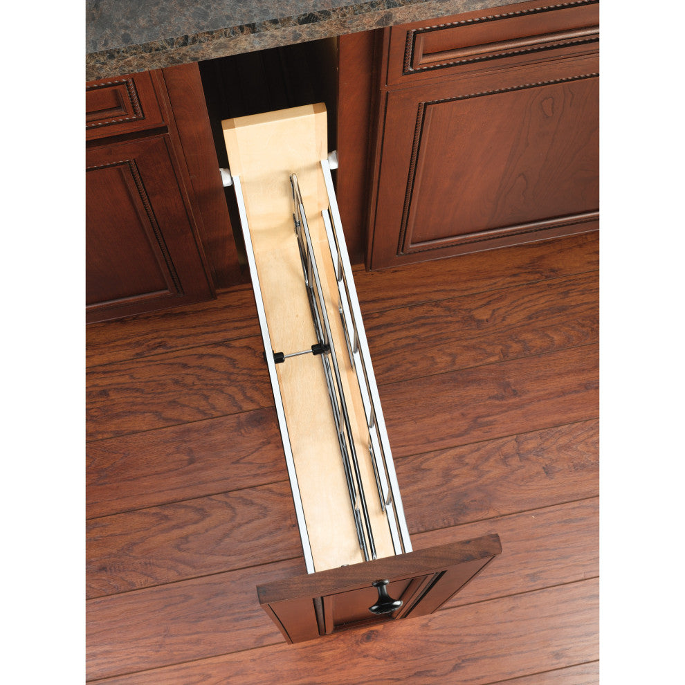 Wood Bakeware Pull Out Organizer With Soft Close, 6"