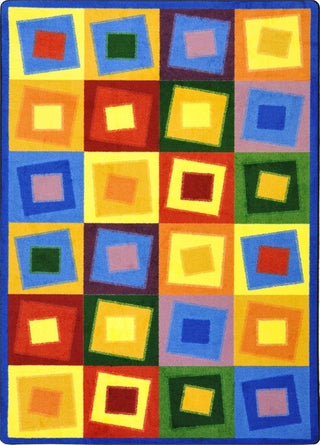 Off Balance 3'10" X 5'4" Area Rug, Color Brights