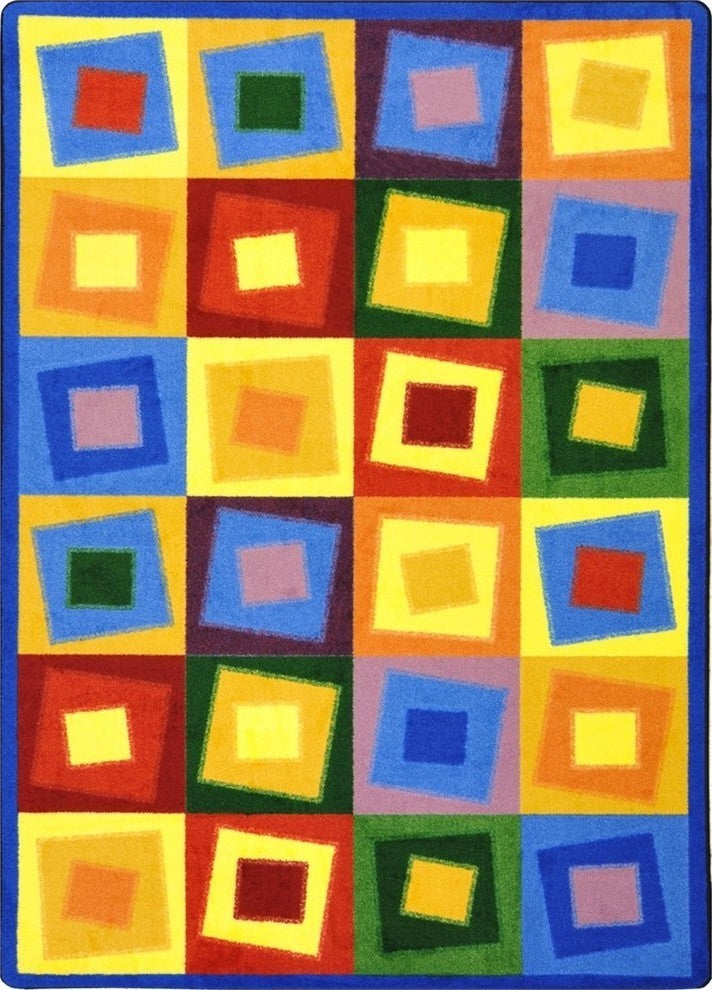 Off Balance 3'10" X 5'4" Area Rug, Color Brights