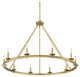 Middleton 10-Light Chandelier, Warm Brass