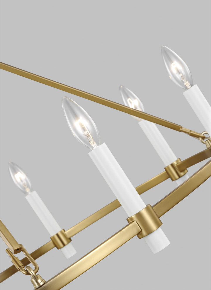 Marston Large Chandelier, Burnished Brass