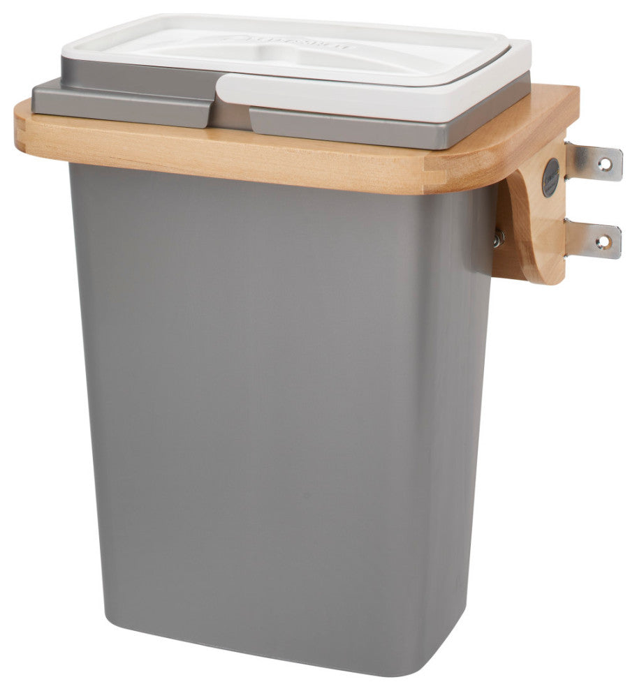 Wood Vanity Cabinet Door Mount Waste Container