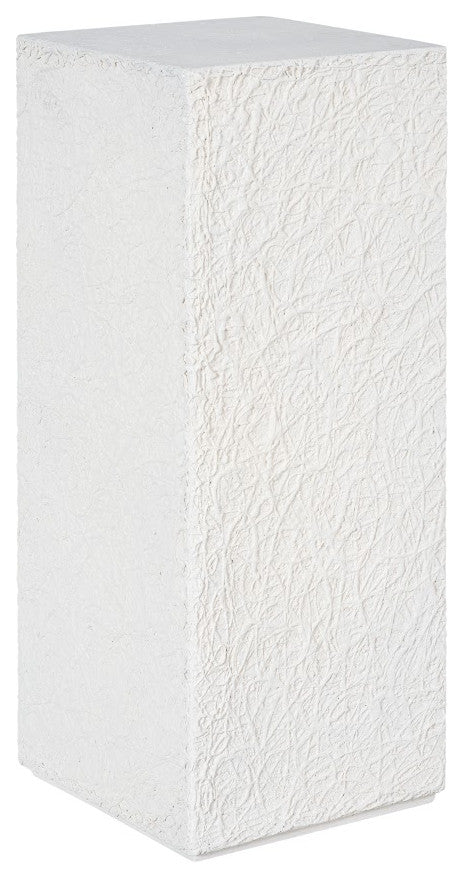 String Theory Pedestal, White Stone, Medium