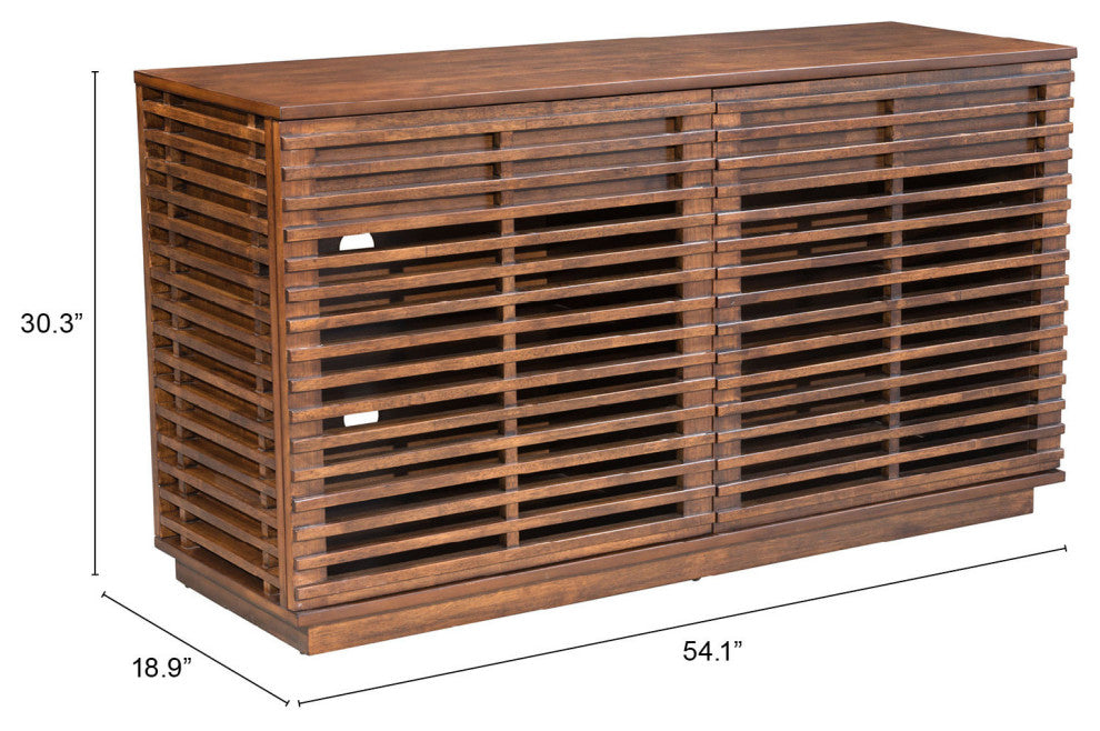 Linea Credenza Walnut
