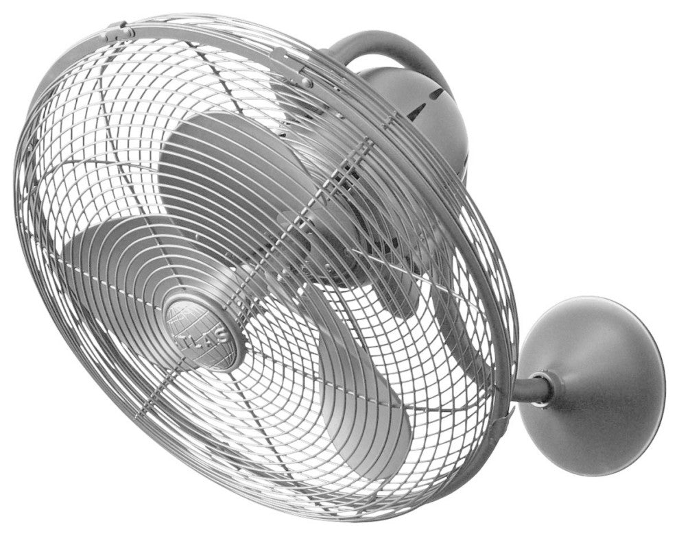Matthews Fan, Laura 3-Speed Wall Fan, Brushed Nickel