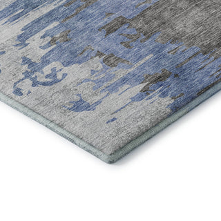 Premium Machine Washable Mayfield AMF704 Blue 10' x 14' Rug