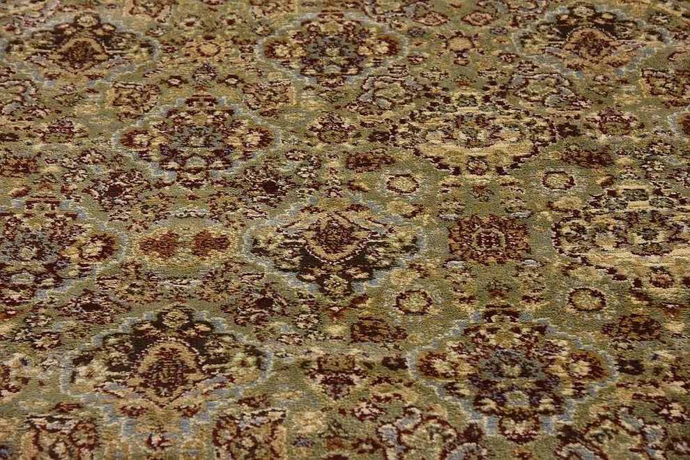 Unique Loom Light Green Colonial Voyage 6'x6' Round Rug
