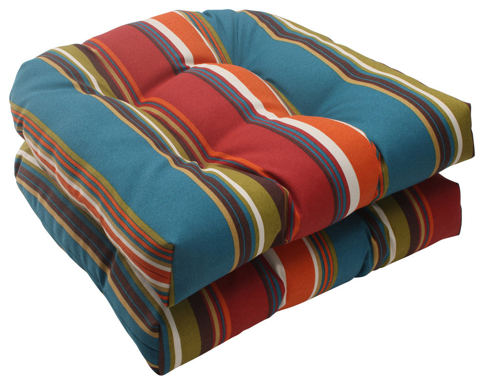 Westport Brown Wicker Seat Cushion, Set of 2