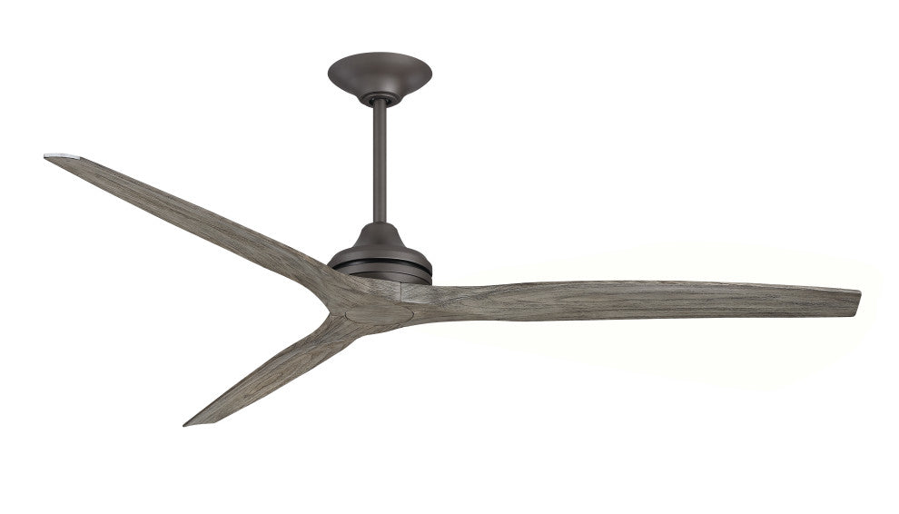 Fanimation Spitfire 72" Fan, Matte Greige, Weathered Wood Blades