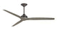 Fanimation Spitfire 72" Fan, Matte Greige, Weathered Wood Blades